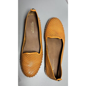 Bottero Alora Women’s Comfortable Yellow Leather Casual Shoe Flat Size‎ 8 US